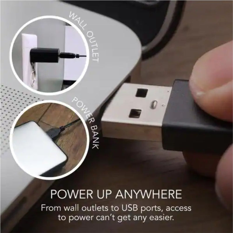^-USB MEGA SALE 63% Off-^ - Sharper Image SBS1 USB Soft Blade Fan Small Walnut